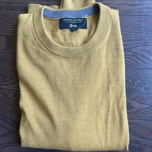 Banana republic mens mustard merino sweater